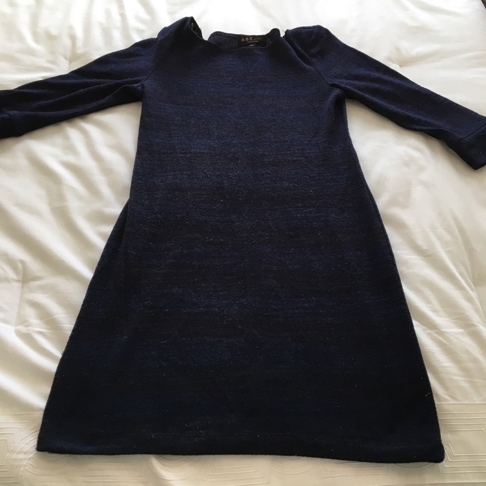 ABS Black & Blue Knit Dress